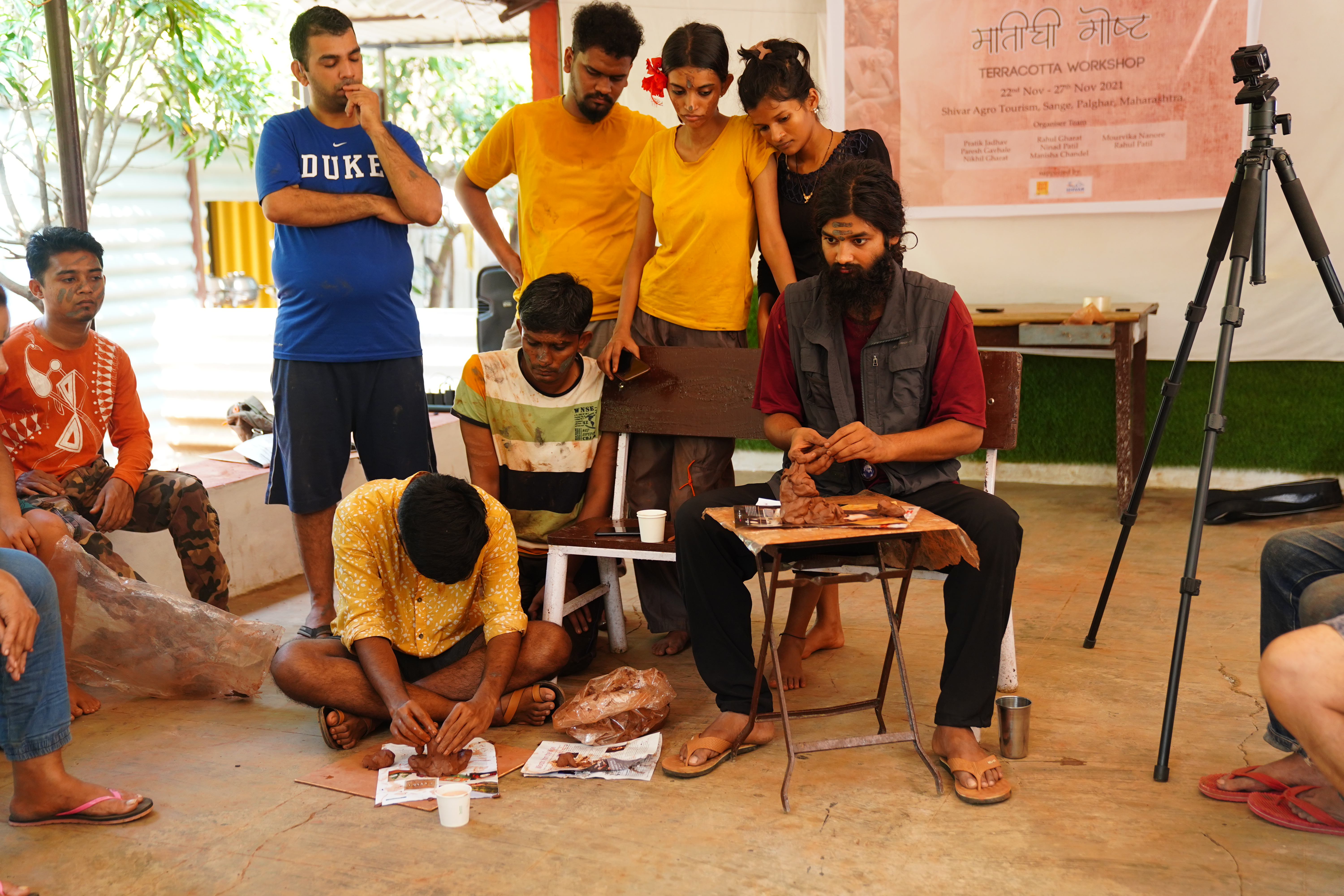 Participants collaborating during workshop